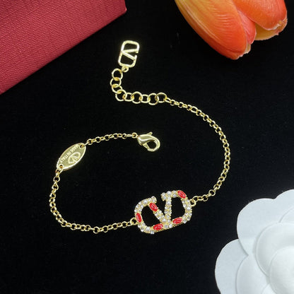 Juego de joyas de logotipo de diamante de oro vintage