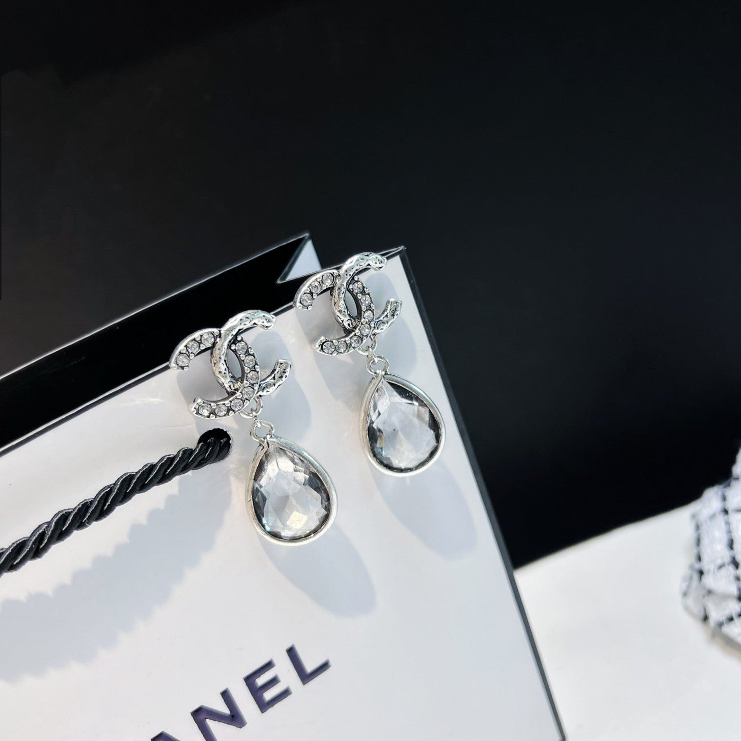 Boucles d'oreilles pendantes en cristal Tempérament