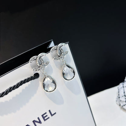 Boucles d'oreilles pendantes en cristal Tempérament