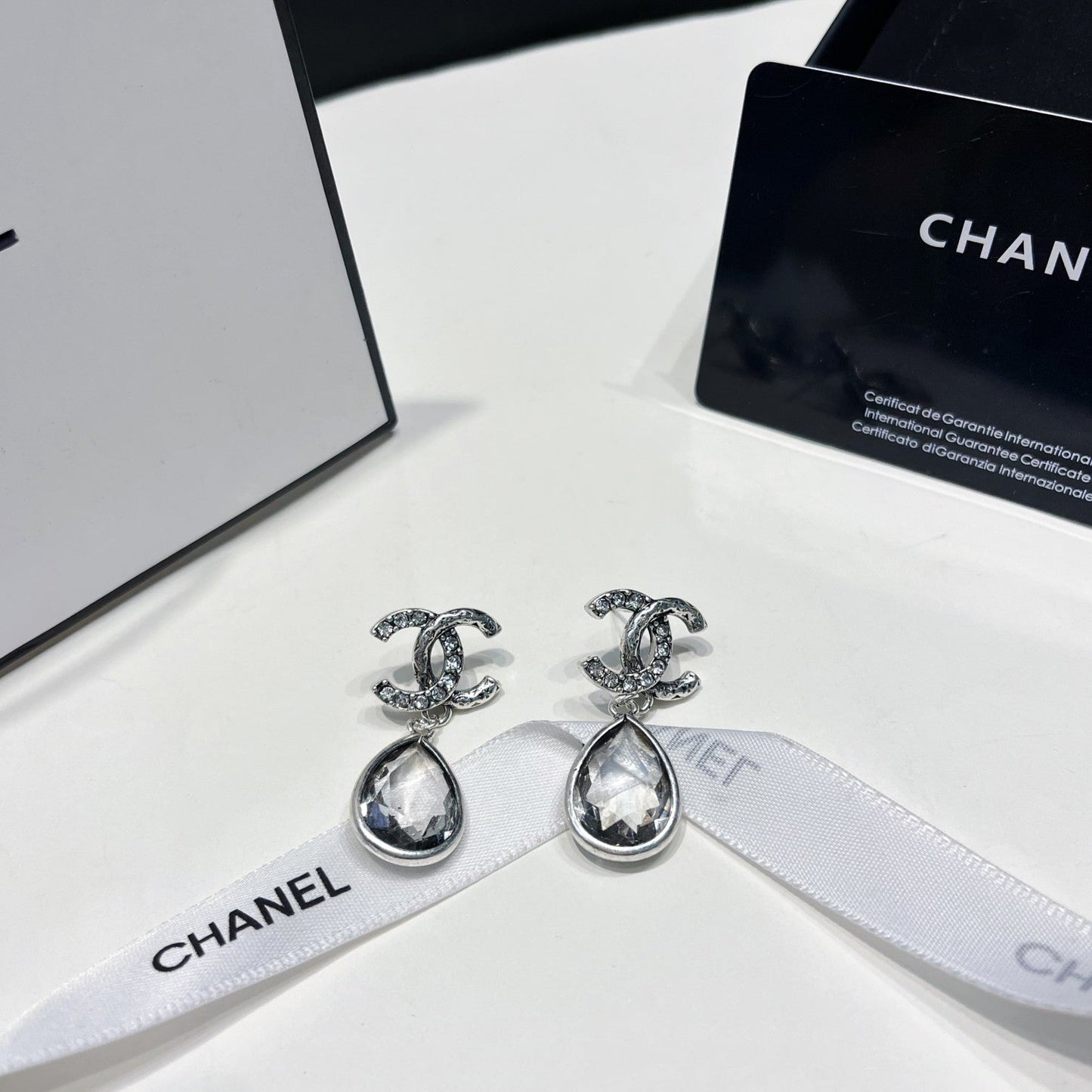 Boucles d'oreilles pendantes en cristal Tempérament