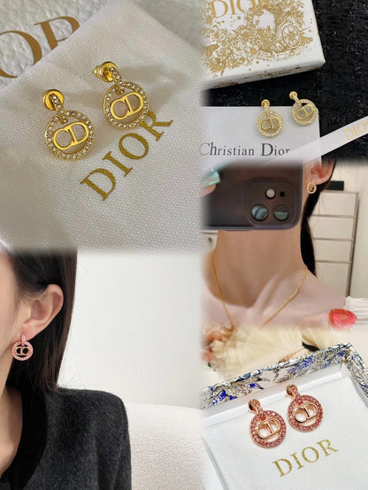 Boucles d'oreilles créoles en métal strassées