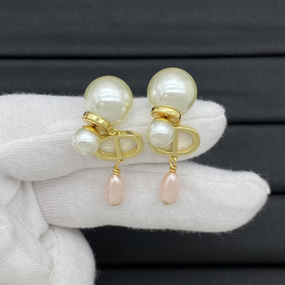 Boucles d'oreilles pendantes Perle Goutte d'eau