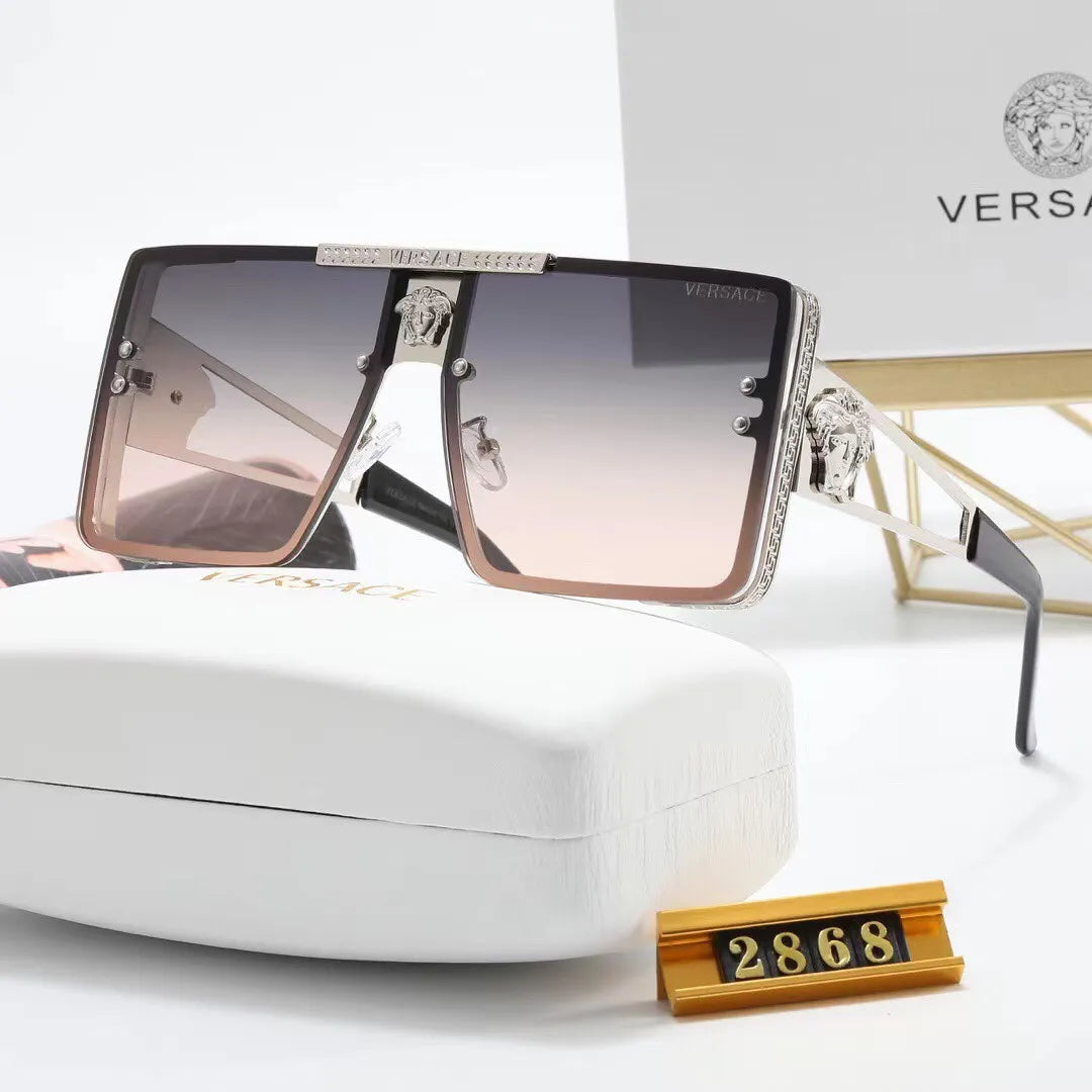 Nouvelles lunettes de soleil carrées HD surdimensionnées en métal tendance 2026