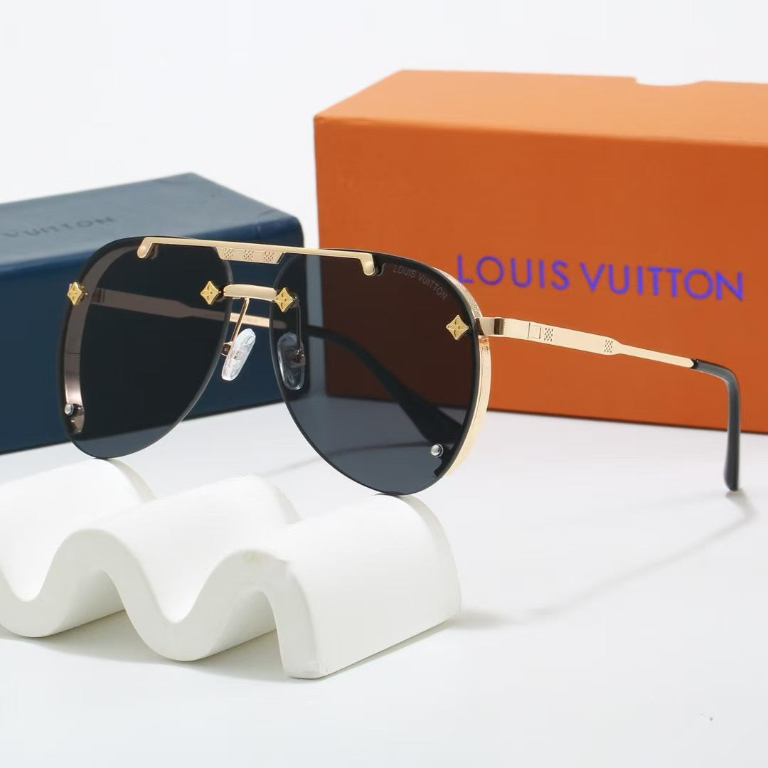 Lunettes de soleil tendance en métal style européen et américain, nouveauté 2026