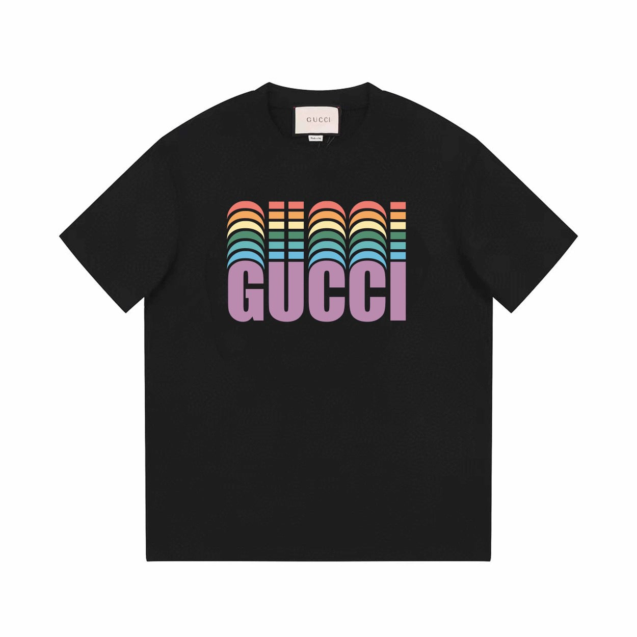 T-shirt imprimé arc-en-ciel