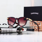 Retro Square Acetate Frame Sunglasses - 0758