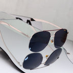7 Color Classic Double Bridge Aviator Sunglasses - 51003
