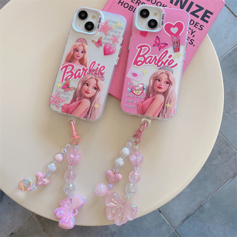 Bonita Funda con Colgante de Cortina de Cuentas de Princesa