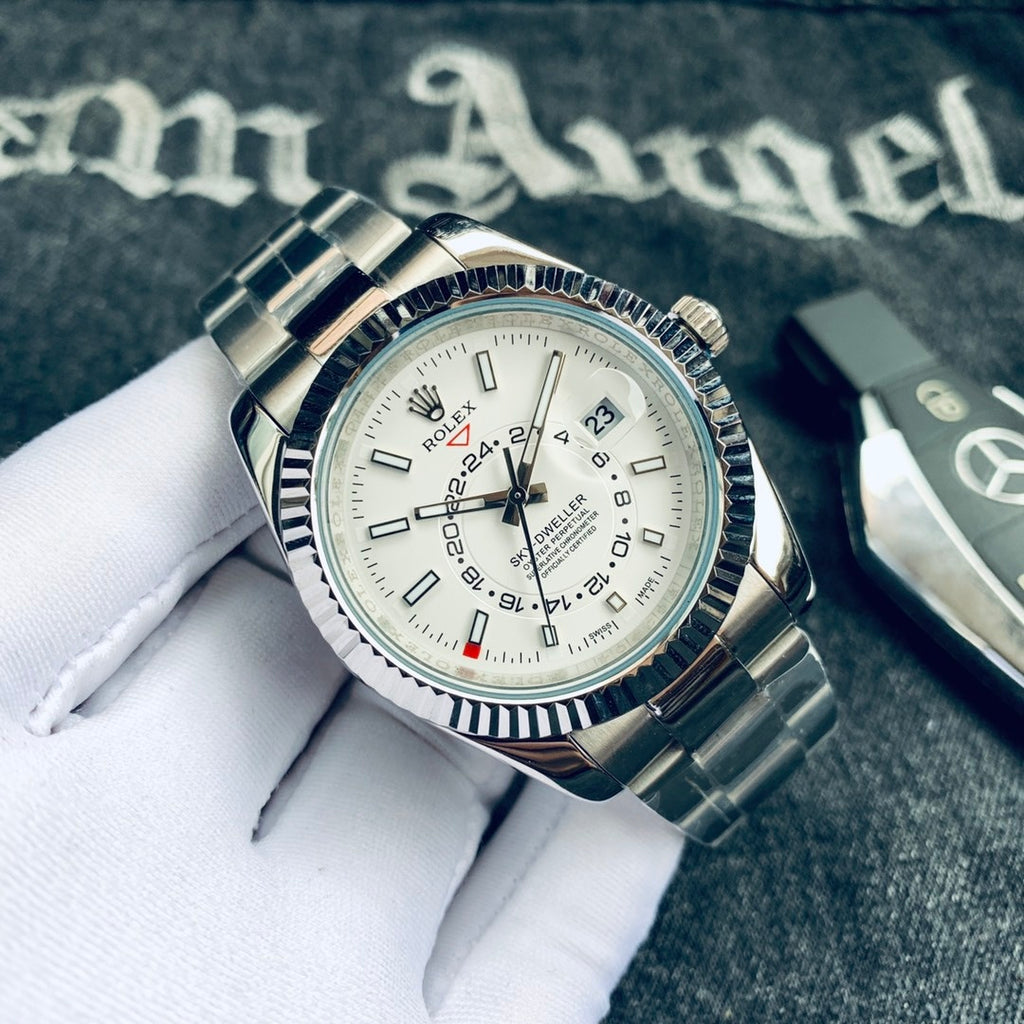 Premium Stainless Steel Mechanical Watch 9 Color Options Classic Luxury Style