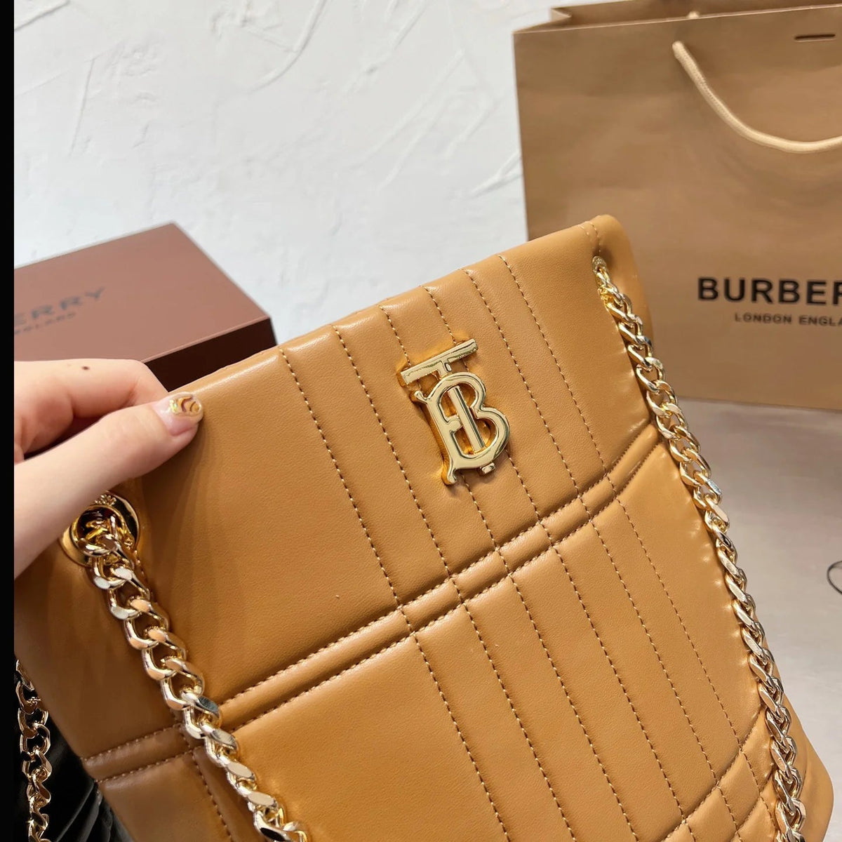 Lola Series Chain Shoulder Bucket Bag