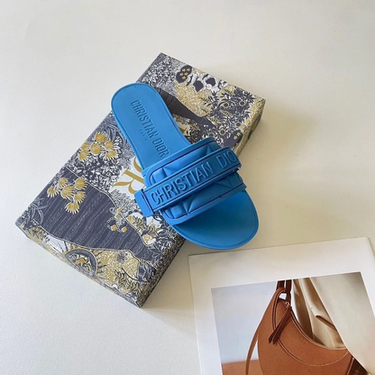 Solid Color Velcro Slippers