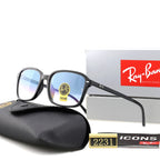 Classic Slim Square Frame Sunglasses - 2231