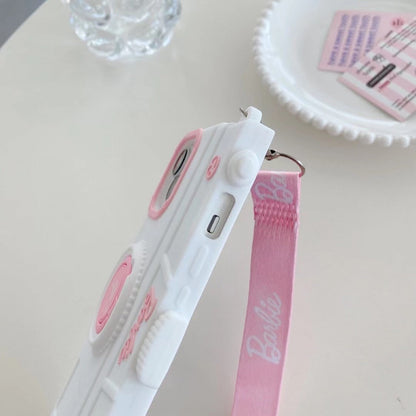 Estuche cruzado de silicona con forma de cámara
