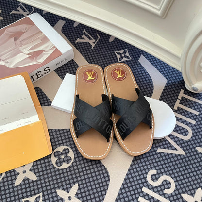 New Cross Strap Slippers Sandals