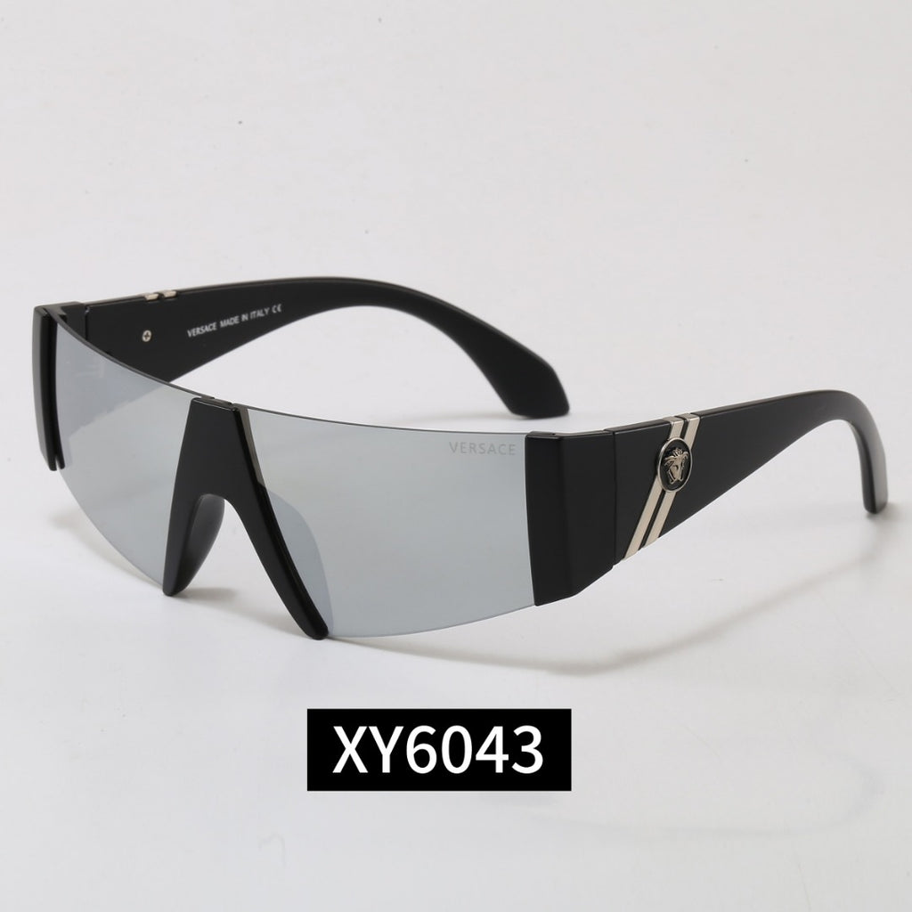 Rimless Shield Sunglasses 7 Style Options Vintage Medallion Design Y2K Fashion Luxury Look XY6043