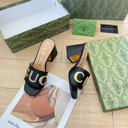 Retro Block Heel Sandals