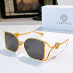 6 Color Hollow Square Metal Sunglasses - VE1874
