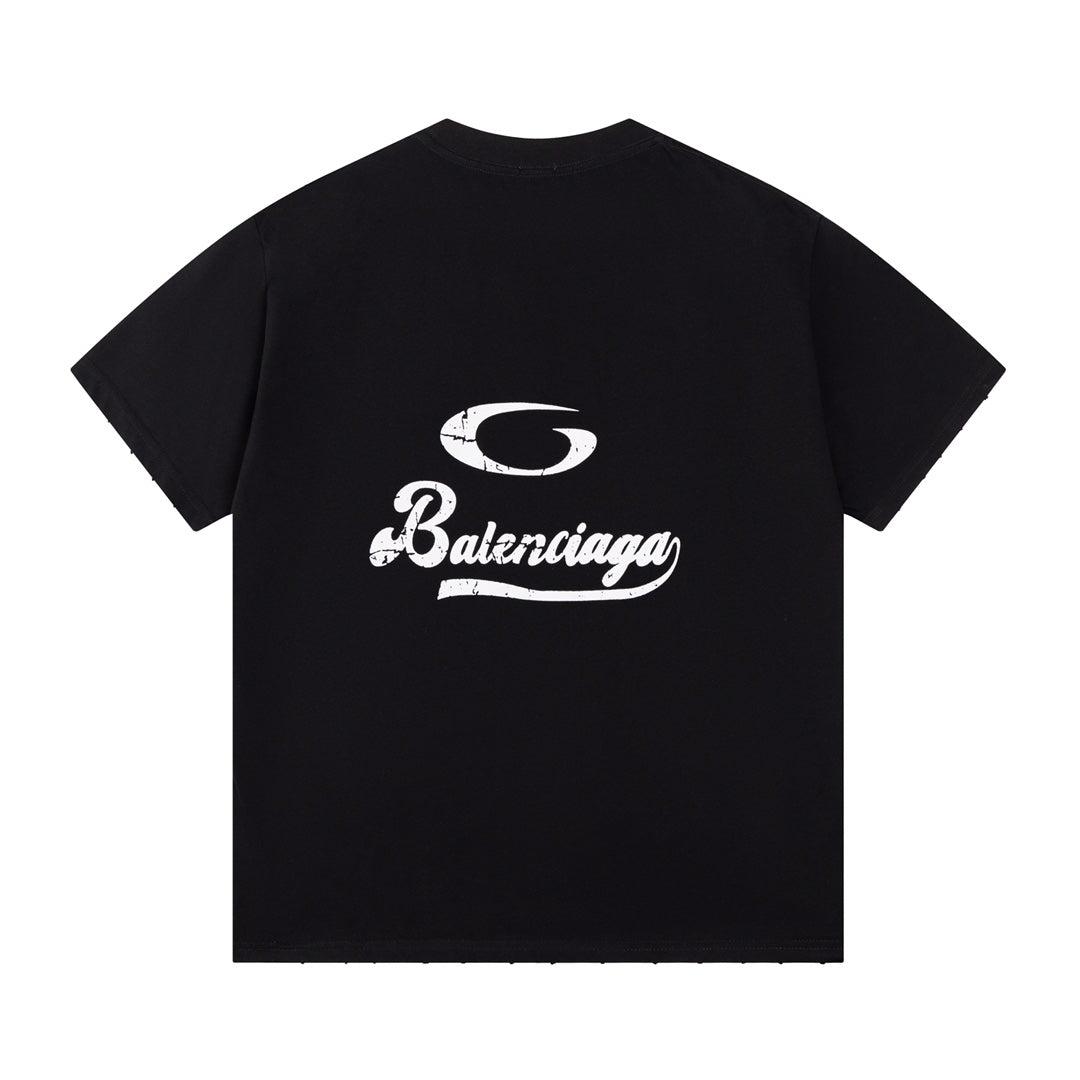 T-shirt à imprimé lettres classiques