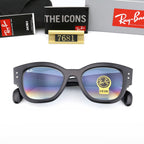 Classic Thick Square Frame Sunglasses - 7681