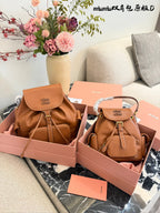Minimalist Brown Leather Backpack | Small & Large Sizes 🤎