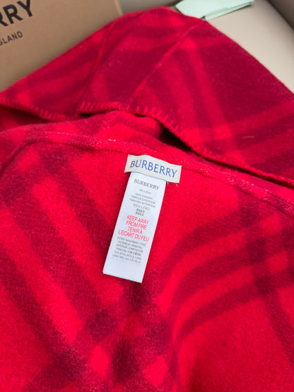 ✨ In Stock | 2025 New Year Hooded Checkered Wool Shawl – Elegant Blanket-Style Wrap