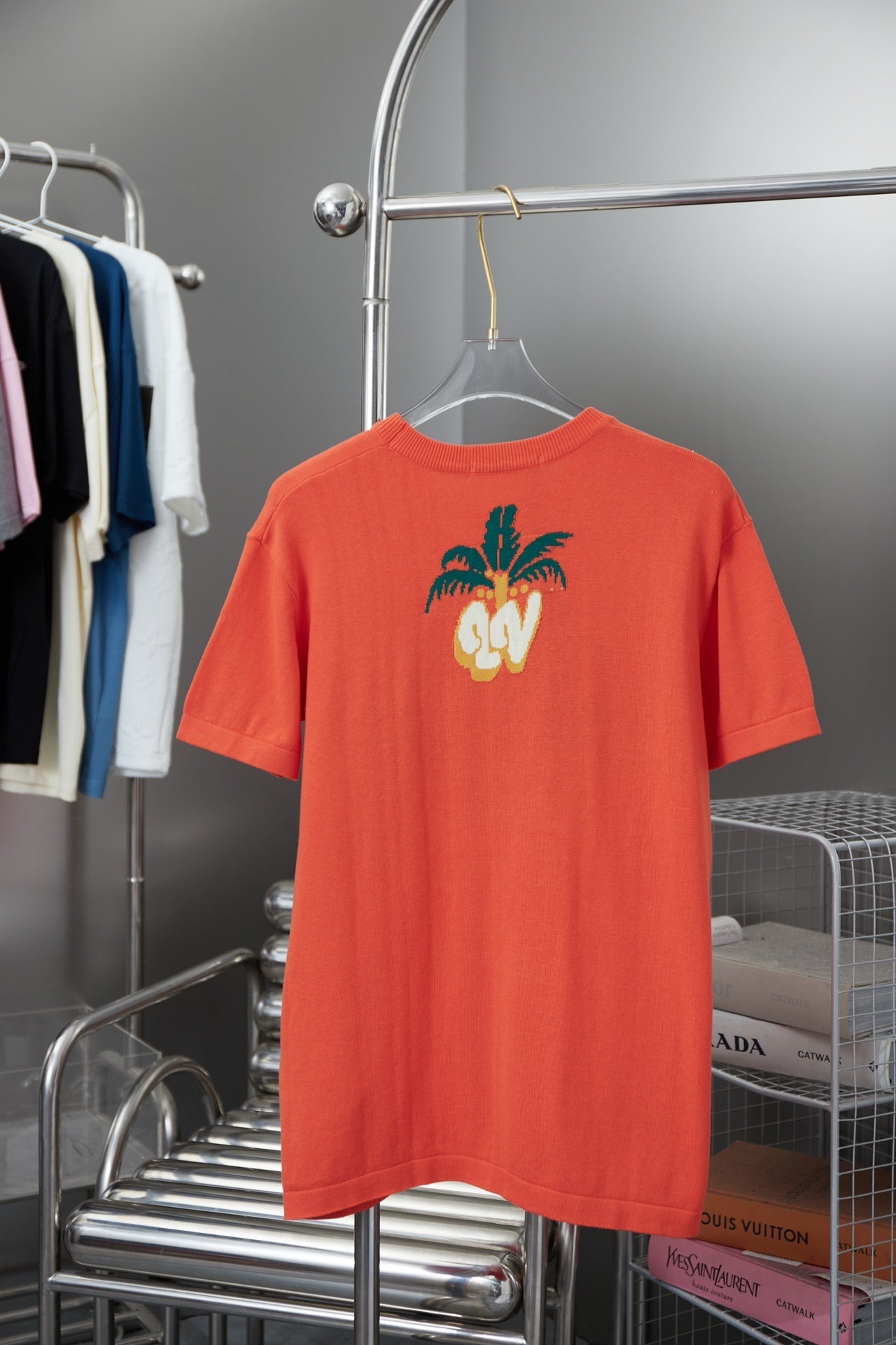T-shirt en tricot motif cocotiers
