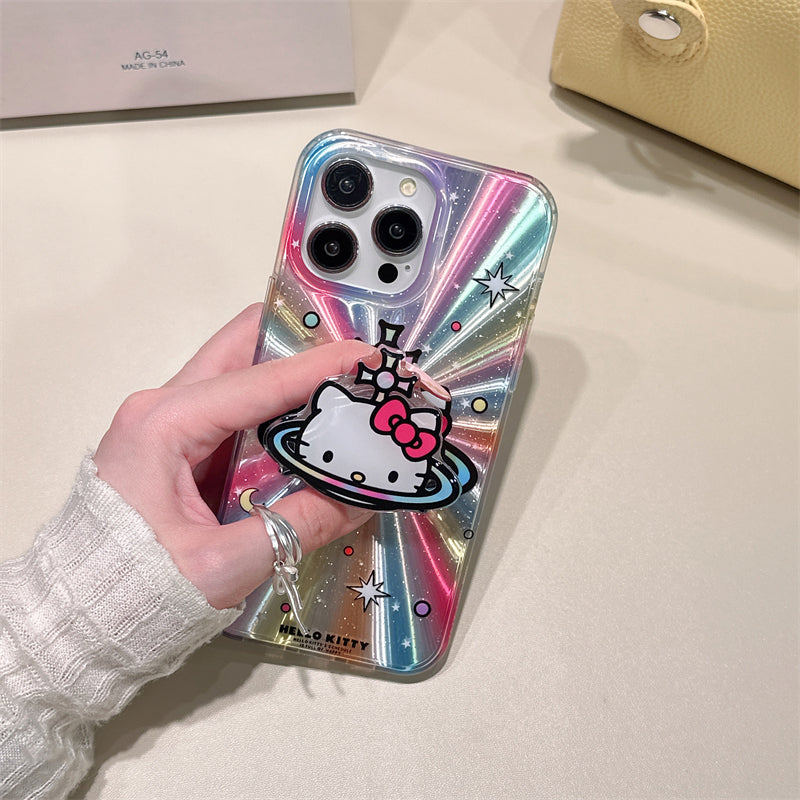 Bonita funda tipo atril de dibujos animados de láser