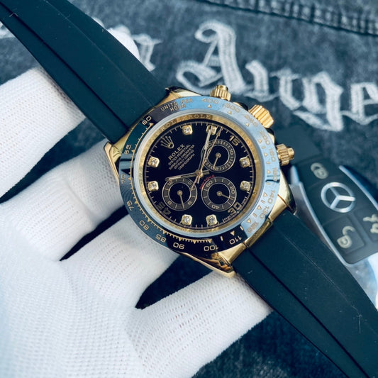 Premium Stainless Steel Mechanical Chronograph Watch 6 Color Options Classic Sport Luxury Style