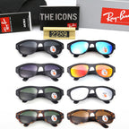 Retro Rectangular Wrap Frame Sunglasses - 2289