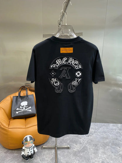 0528 T-shirt à logo imprimé recto-verso