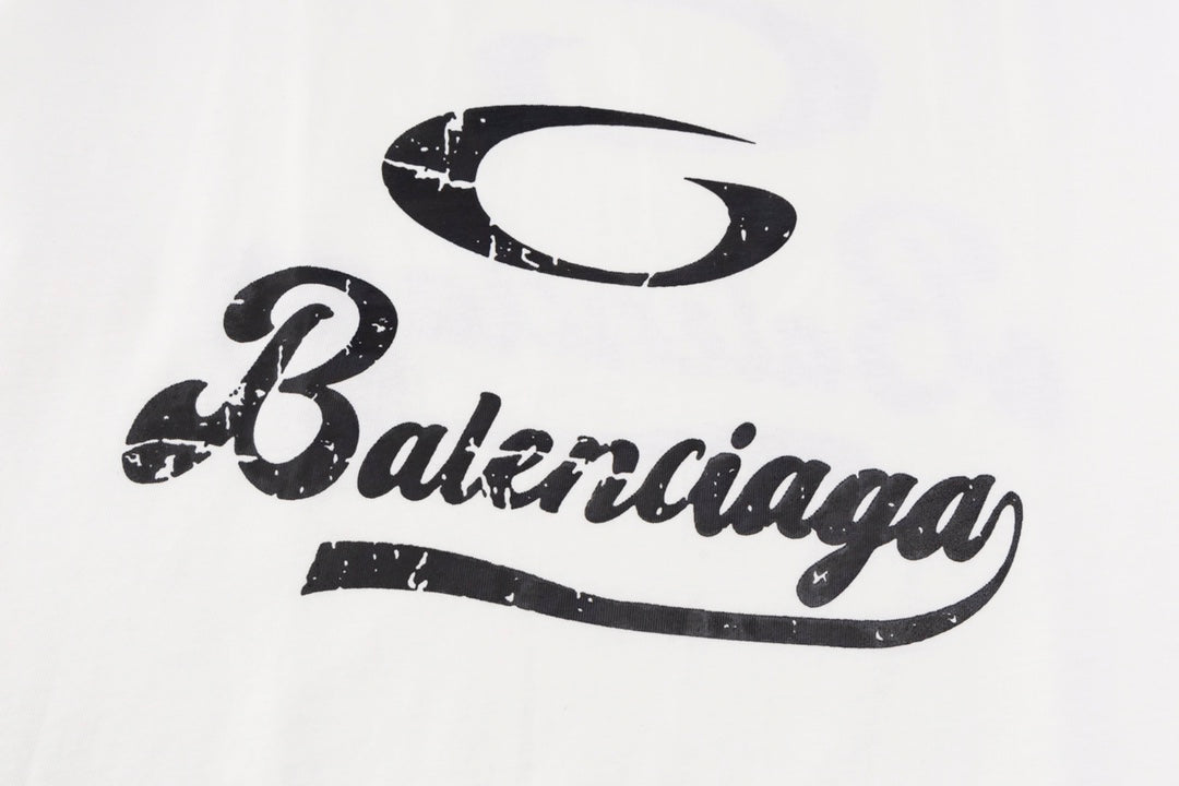 T-shirt à imprimé lettres classiques