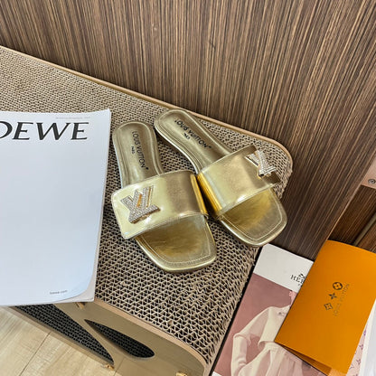 Multicolor Flat Slides