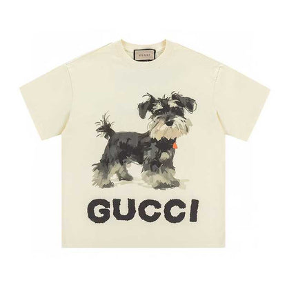 Nouveau t-shirt de dessin animé Schnauzer