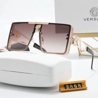 Nouvelles lunettes de soleil carrées HD surdimensionnées en métal tendance 2026
