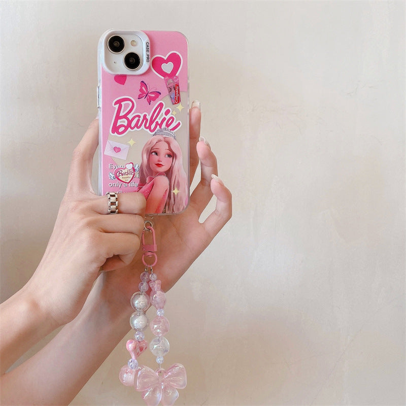 Bonita Funda con Colgante de Cortina de Cuentas de Princesa
