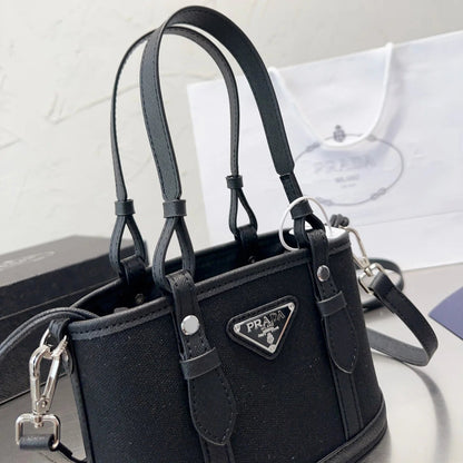 Triangular Logo Casual Handbag