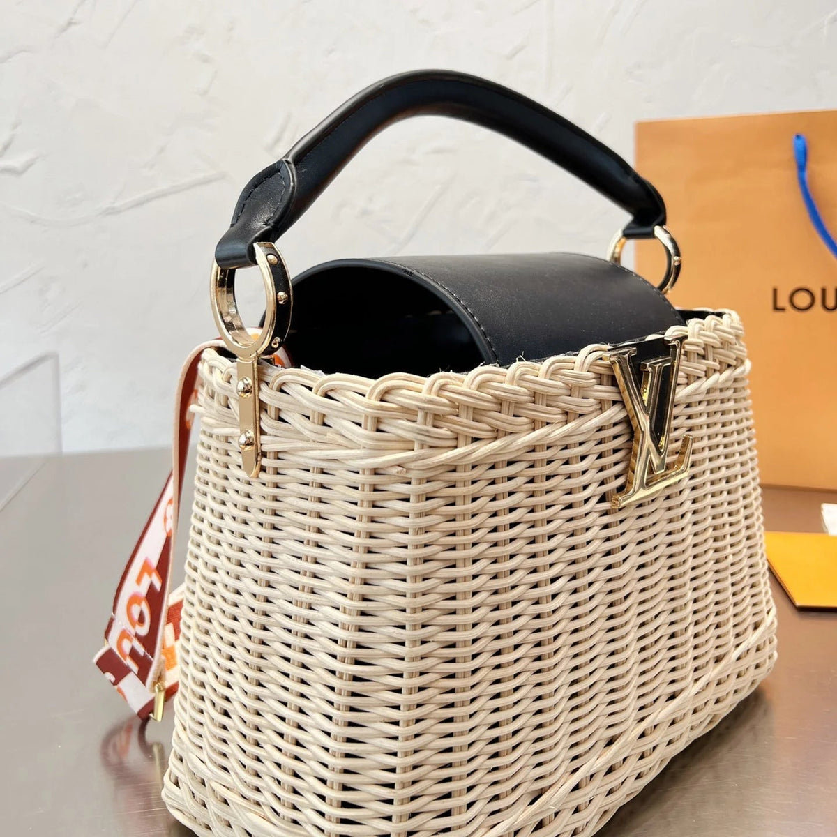 Sun Woven Tote Beach Bag