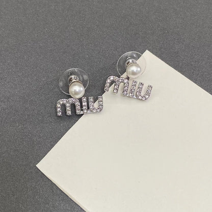 Pendientes de lujo con diamantes de imitación