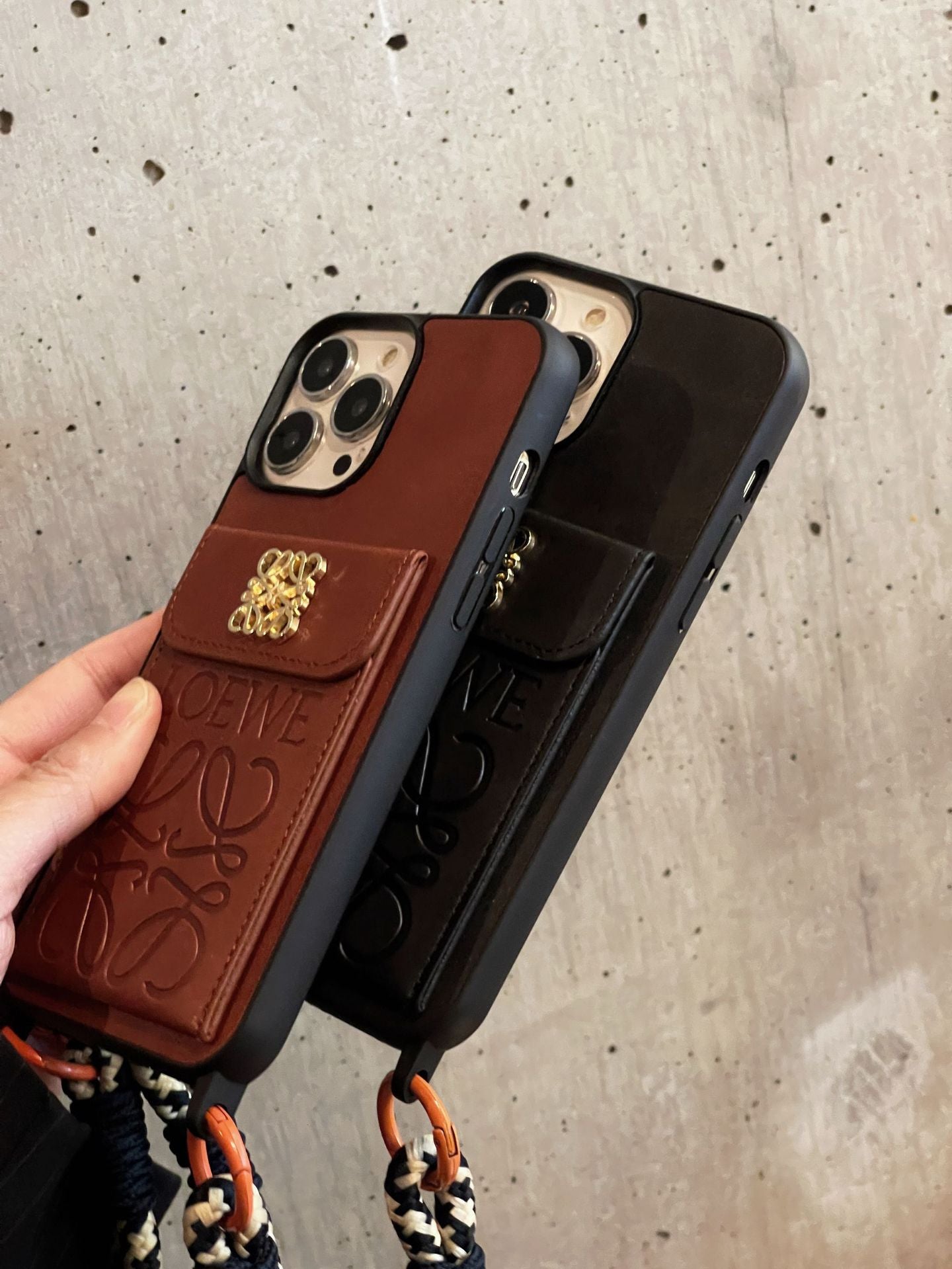 Estuche monedero de cuero multifuncional