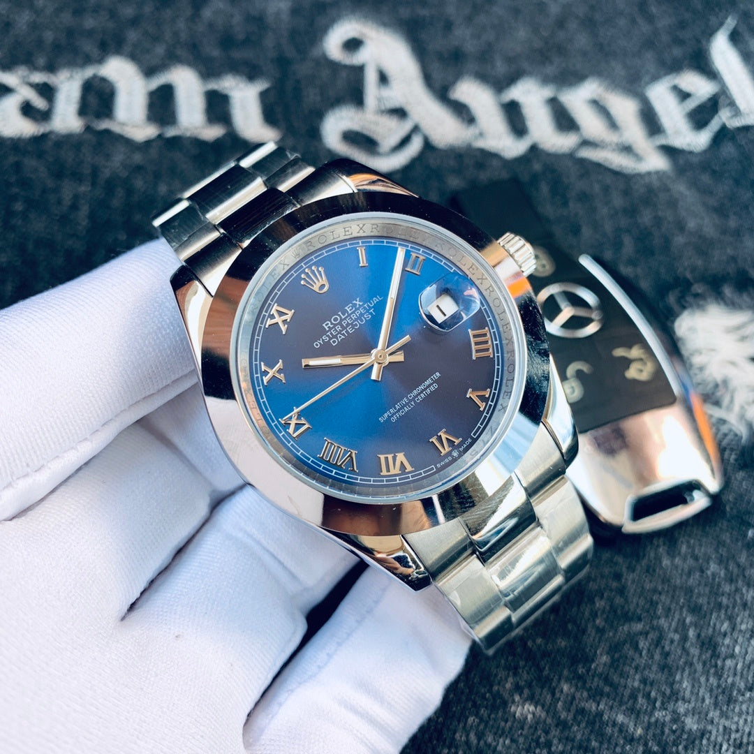 Premium Stainless Steel Mechanical Watch 5 Color Options Classic Luxury Style