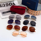 7 Color Classic Double Bridge Aviator Sunglasses - 51003