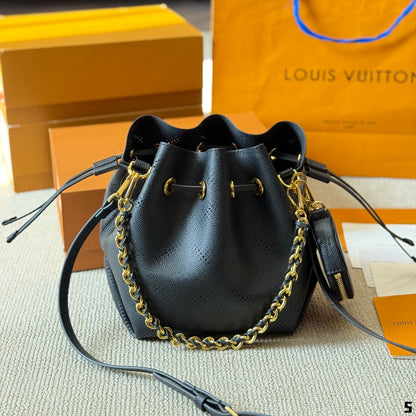 Sac seau creux gaufré avec cordon de serrage