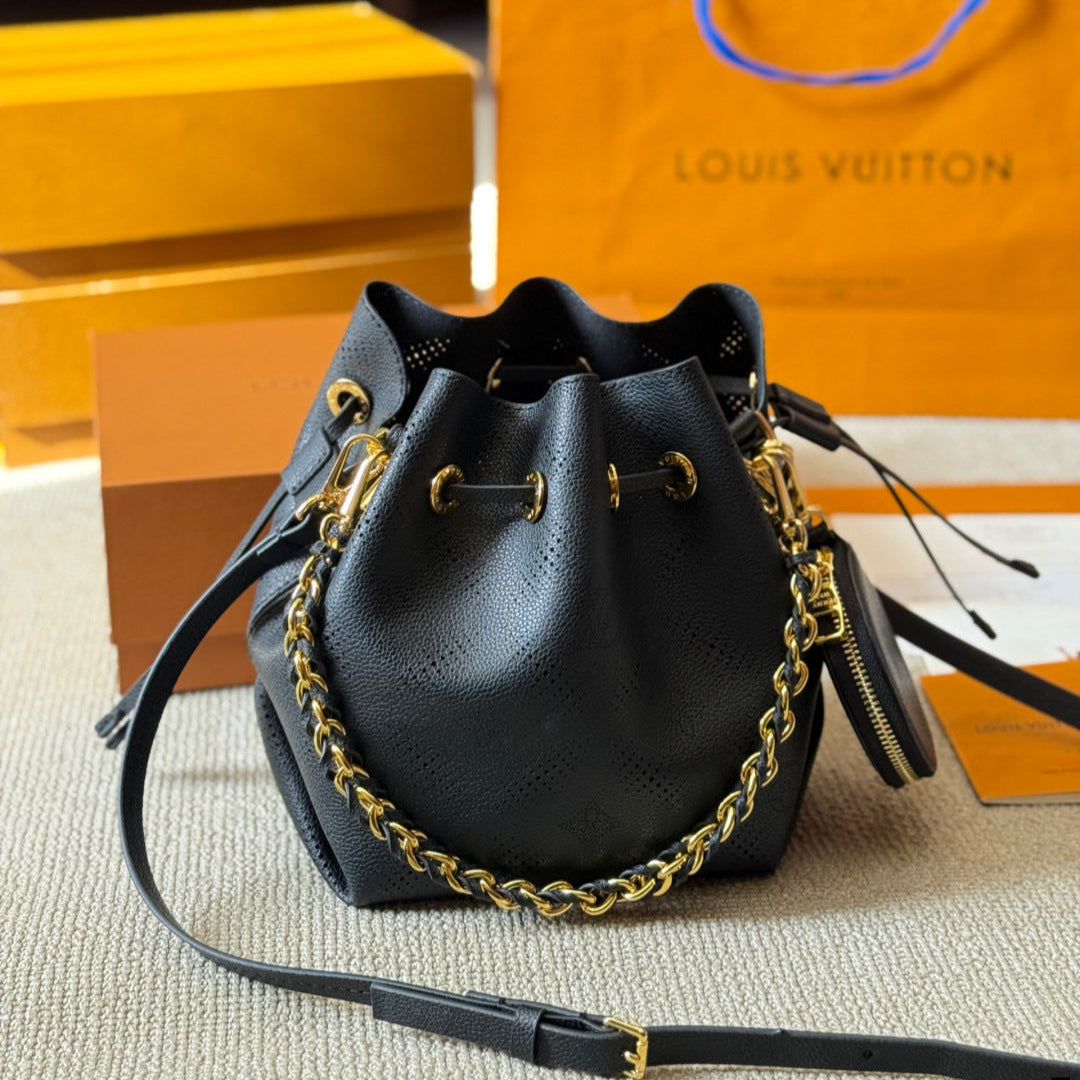 Sac seau creux gaufré avec cordon de serrage