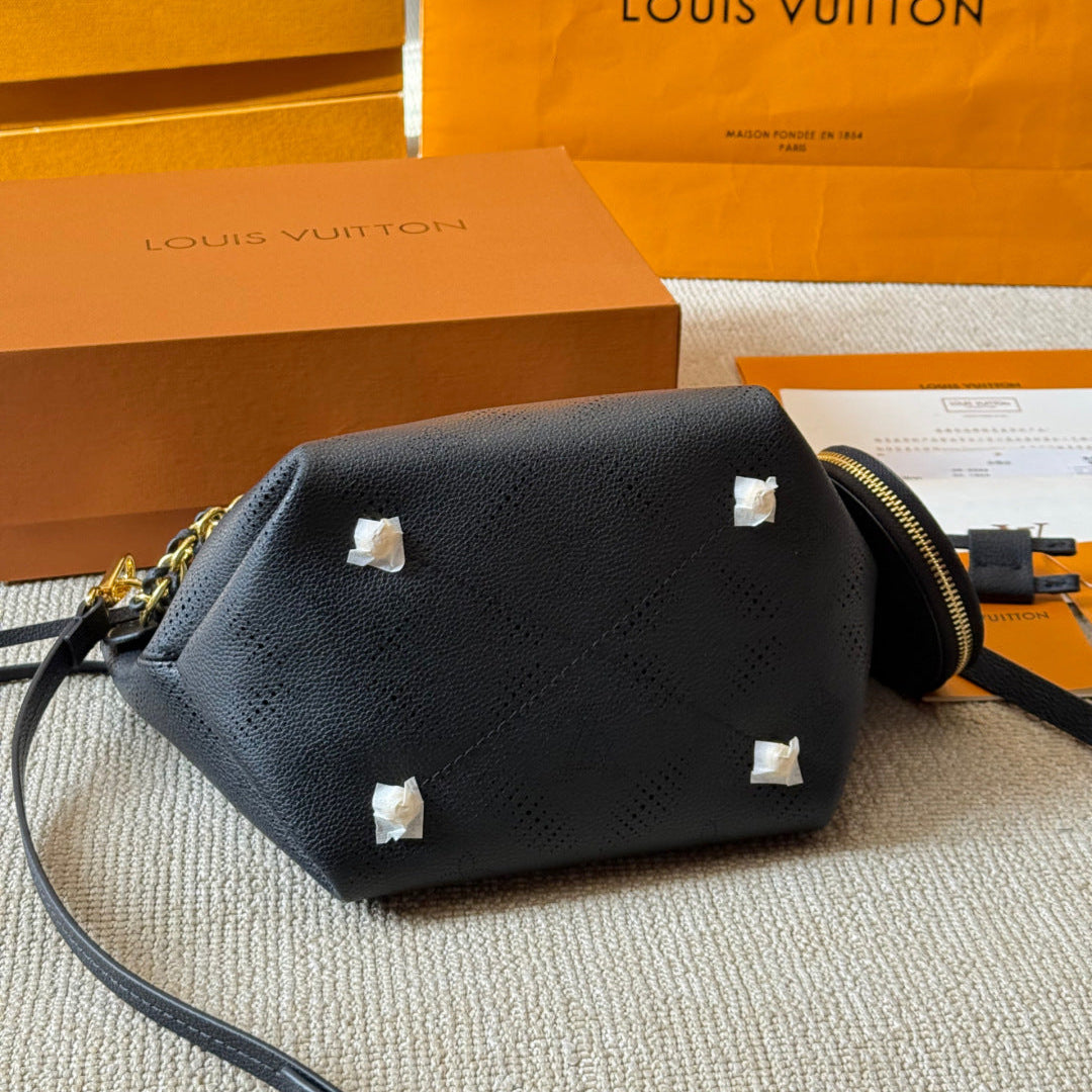 Sac seau creux gaufré avec cordon de serrage
