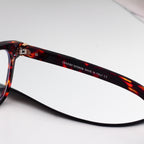 Retro Square Acetate Frame Sunglasses - 0758