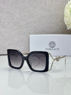 6 Color Square Chain Temple Sunglasses - VE4502U