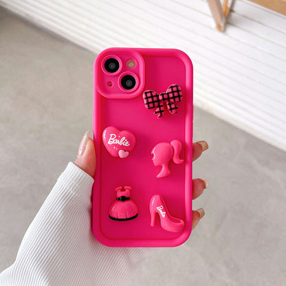 Funda 3D de chica de dibujos animados