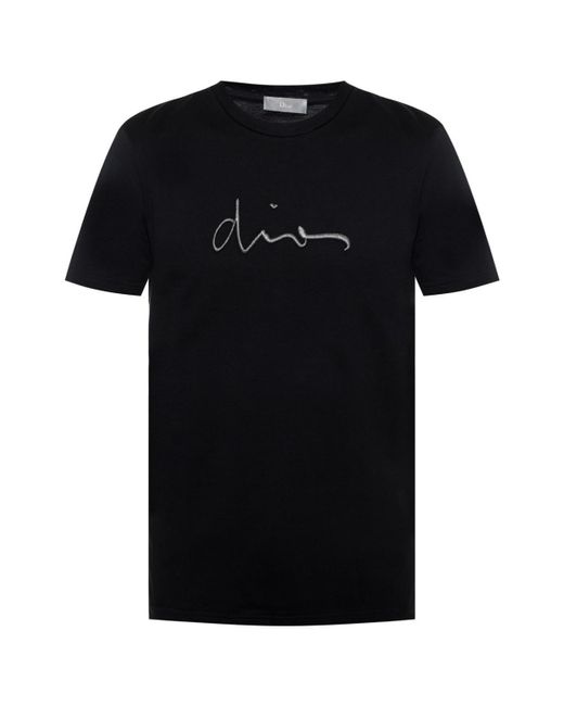 T-shirt Noir Classique Imprimé