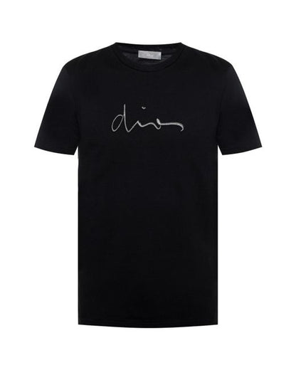 T-shirt Noir Classique Imprimé