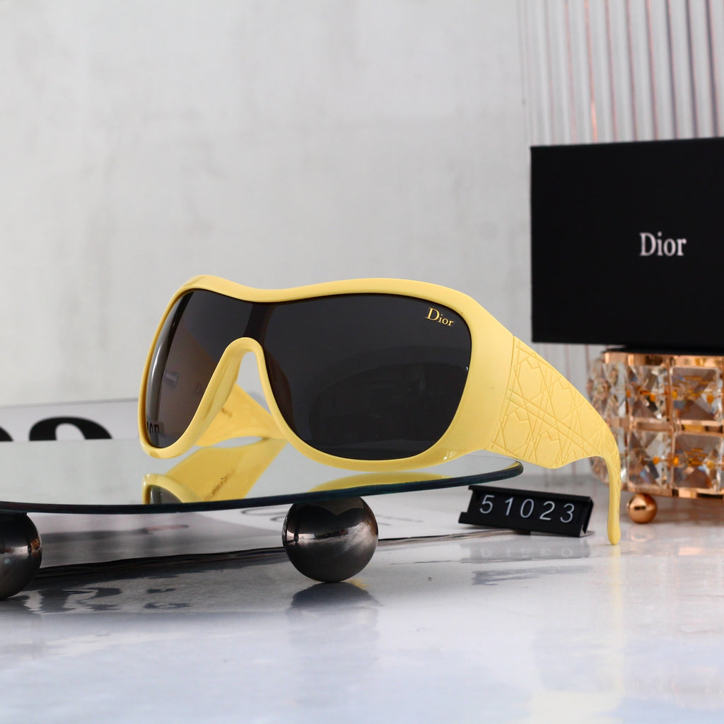 9 Color Futuristic Shield Sunglasses - 51023
